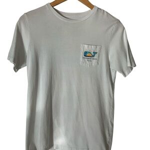Vineyard Vines Youth Classic White Tee with Whale Logo